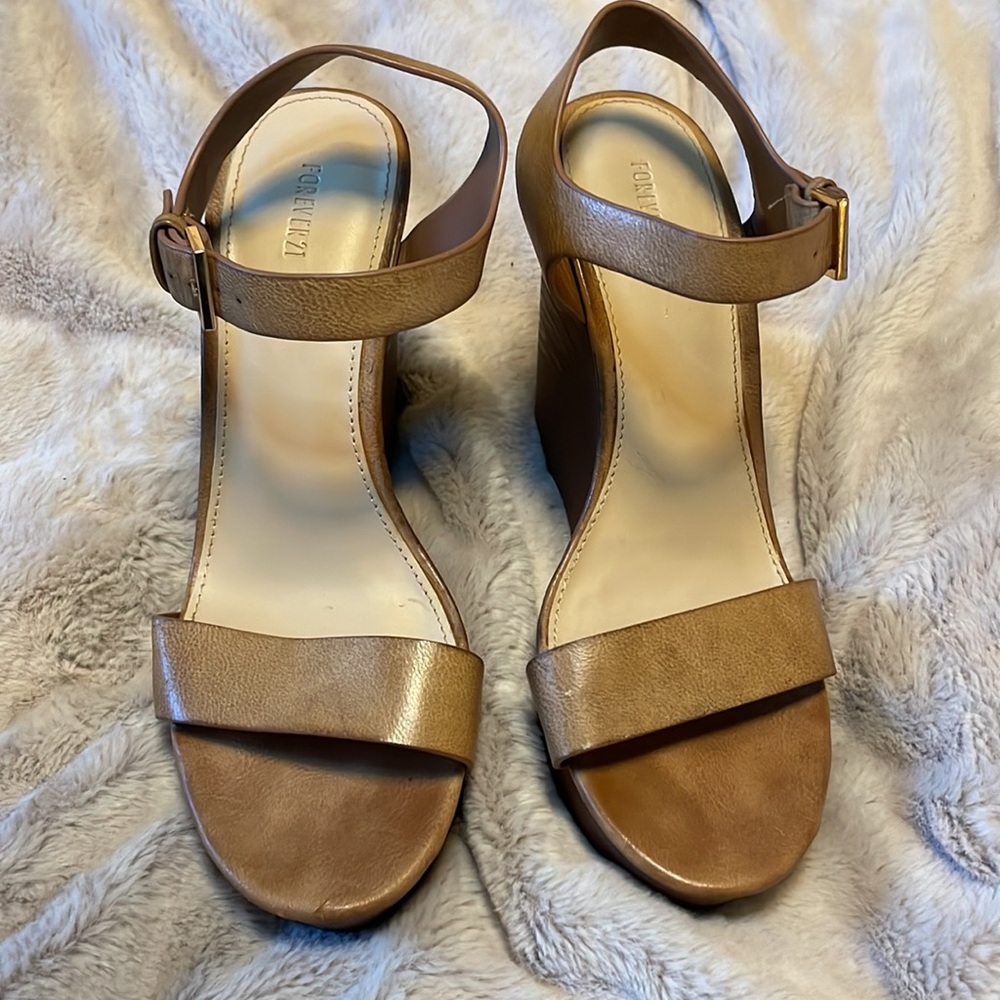 Neutral Wedge Heeled Shoe
